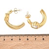 Valentine's Day 304 Stainless Steel & Clear Cubic Zirconia Stud Earrings EJEW-G468-02G-3