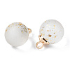 Transparent Spray Painted Glass Pendants GLAA-N035-020B-B01-3