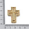 2Pcs 2 Styles Brass Micro Pave Cubic Zirconia Multi-Strand Links CU-CBA9883-01G-3