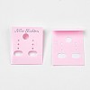 Plastic Earring Display Card LS-BCOF-WH0001-01-1