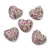 Sparkling Acrylic Heart Beads with Rhinestone Embellishment LS-OACR-NH0001-02B-02-1