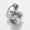 304 Stainless Steel Magnetic Clasps STAS-O114-025B-P-3