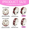 30Pcs 2 Colors Brass Rhinestone Spacer Beads RB-TA0001-29A-2