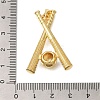 Rack Plating Brass Micro Pave Cubic Zirconia Pendants ZIRC-F142-32C-G-3