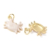Brass Enamel Pendants KK-CJC0013-10G-01-RS-2