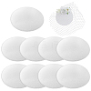 10Pcs EVA Cloth Round Fascinator Hat Base for Millinery Magic AJEW-BC0009-72-1