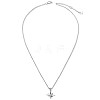 TINYSAND Starburst 925 Sterling Silver Cubic Zirconia Pendant Necklaces TS-N345-S-2