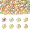 Plating Transparent Acrylic Beads TACR-CJC0001-12-1