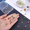 20Pcs Brass Micro Pave Clear Cubic Zirconia Star Earring Hooks KK-BBC0028-99-3