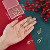 10Pcs Christmas Theme Brass Pendants KK-BBC0014-98-3
