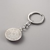 Glass Keychain KEYC-WH0024-18P-05-2