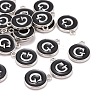 Platinum Plated Alloy Charms ENAM-S118-02G-P-4