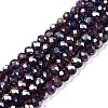 Electroplate Glass Beads Strands EGLA-A044-T3mm-B15-1