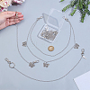 4Pcs 4 Styles Brass Twisted Purse Chains HJEW-PH02054-4