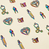 ARRICRAFT Rainbow Color Alloy Pendants FIND-AR0001-36-4