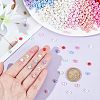  240Pcs 12 Colors 2-Hole Frosted Mini Resin Buttons Sets BUTT-NB0001-62-3