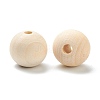 Natural Unfinished Wood Beads WOOD-XCP0001-19F-3