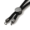 Half Finished Twisted Milan Rope Slider Bracelets FIND-G032-01B-06-3