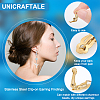 Unicraftale 24Pcs 2 Color 304 Stainless Steel Clip-on Earring Findings STAS-UN0044-08-5