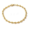 Ion Plating(IP) 304 Stainless Steel Coffee Bean Chain Bracelets for Women or Men BJEW-A019-01G-1