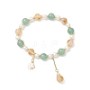 Clover Brass Charm Bracelets BJEW-JB12862-2