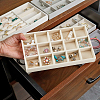 15 Grids Rectangle Wood Covered with Velvet Jewelry Trinket Display Trays AJEW-WH20054-062G-01-6
