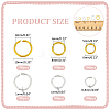 1260pcs 6 Styles Aluminum Wire Open Jump Rings ALUM-WR0001-02-2
