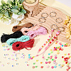 DIY Letter Acrylic Keychain Making Kits DIY-SC0029-39B-3