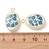 Printed Alloy with Acrylic Pendants AL-CBAE25B-04C-G-2