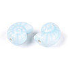 Glazed Porcelain Beads PORC-I028-02G-01-2