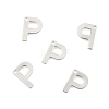 Tarnish Resistant 304 Stainless Steel Letter Charms LS-STAS-O072-P-2