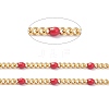 Ion Plating(IP) 304 Stainless Steel Enamel Curb Chains CHS-P013-01G-04-2