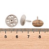 50Pcs Iron Butterfly Clutches Pin Backs IFIN-H066-01P-3