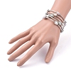 Five Loops Fashion Wrap Bracelets BJEW-JB05512-03-5
