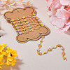 Handmade Glass Butterfly & Enamel Daisy Flower Link Chains CHC-TA0001-11-4