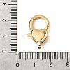 Brass Clear Cubic Zirconia Lobster Claw Clasps KK-Z078-46A-G-3