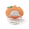 Halloween Theme Resin Adjustable Ring RJEW-JR00554-6