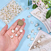 120Pcs 12 Styles ABS Plastic with Acrylic Pearl & Iron Pendants & Connector Charms PALLOY-PH01910-3