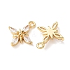 Brass Micro Pave Cubic Zirconia Pendants KK-A295-04G-2