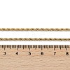 Unisex PVD Vacuum Plating 304 Stainless Steel Rope Chain Necklaces STAS-D0002-33G-2