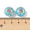 Transparent Resin Rondelle European Beads LS-RESI-S023-09-3
