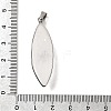 Natural & Synthetic Mixed Gemstone Faceted Pendants G-B149-12P-4