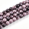 Baking Paint Glass Beads Strands DGLA-N003-8mm-C09-1