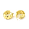 Brass Rhombus Hoop Earrings for Women EJEW-E273-15LG-2
