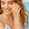 6Pcs 2 Colors Natural Gemstone Braided Bead Bracelets BJEW-GO0001-03-5