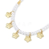 6mm Round ABS Imitation Pearl Beaded Necklaces NJEW-P317-12B-G-1