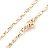 Brass Oval Link Chains Necklace for Women NJEW-P265-21G-1