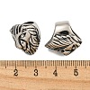 316 Surgical Stainless Steel Large Hole Beads Hand Polished STAS-Q326-05AS-01-3
