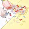 105Pcs 7 Colors UV Plating Iridescent Transparent Acrylic Beads OACR-FS0001-88-7