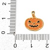 Halloween 304 Stainless Steel Enamel Pendants FIND-I068-01G-04-3